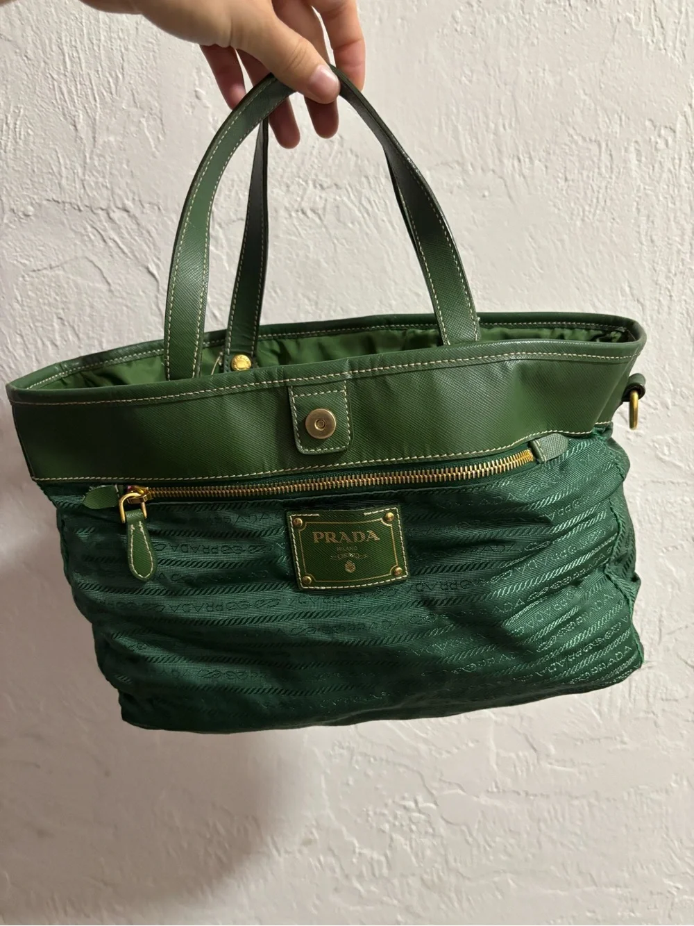Vintage Prada Green Handbag